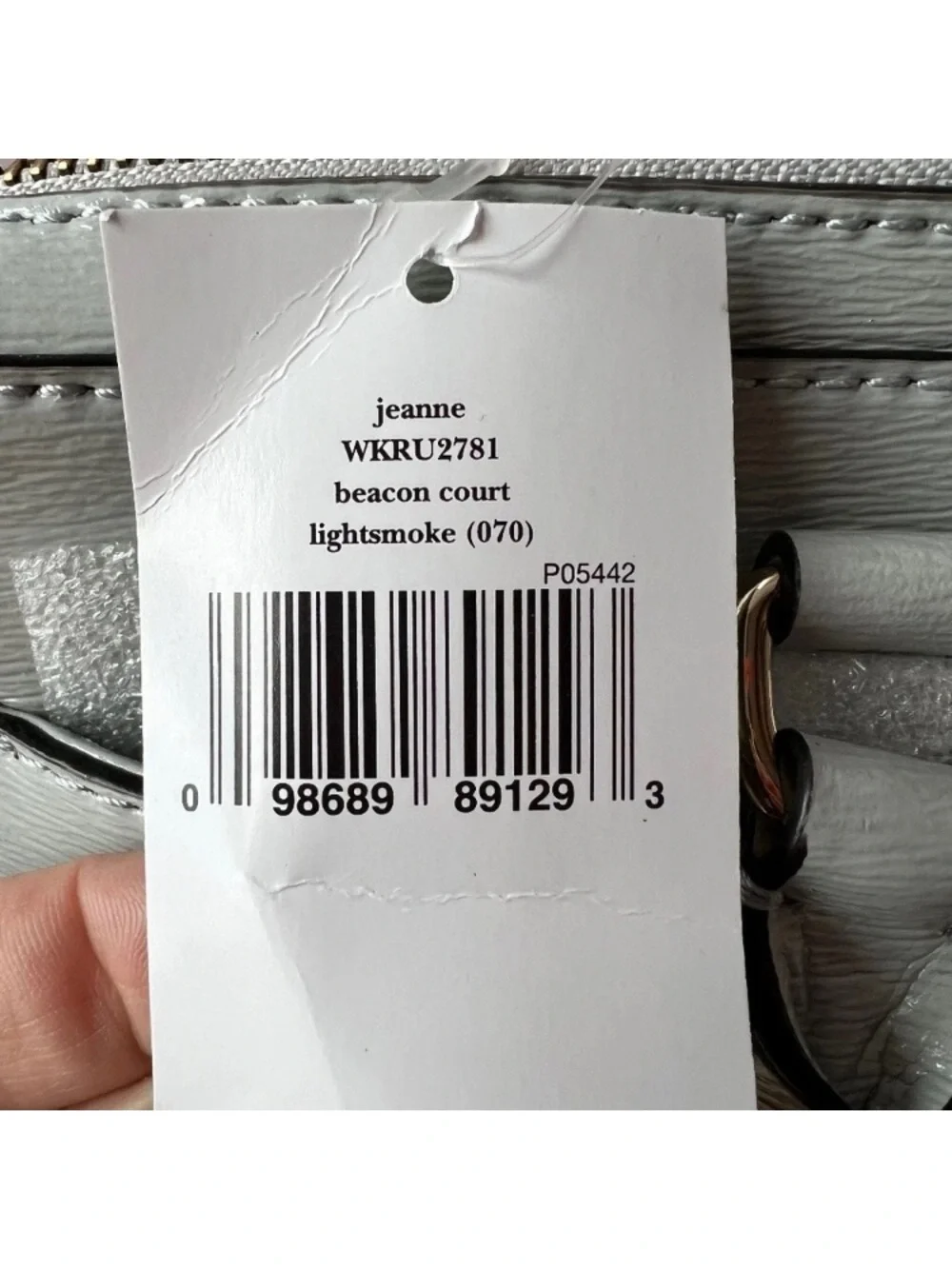 Kate Spade Gray Patent Leather Satchel L